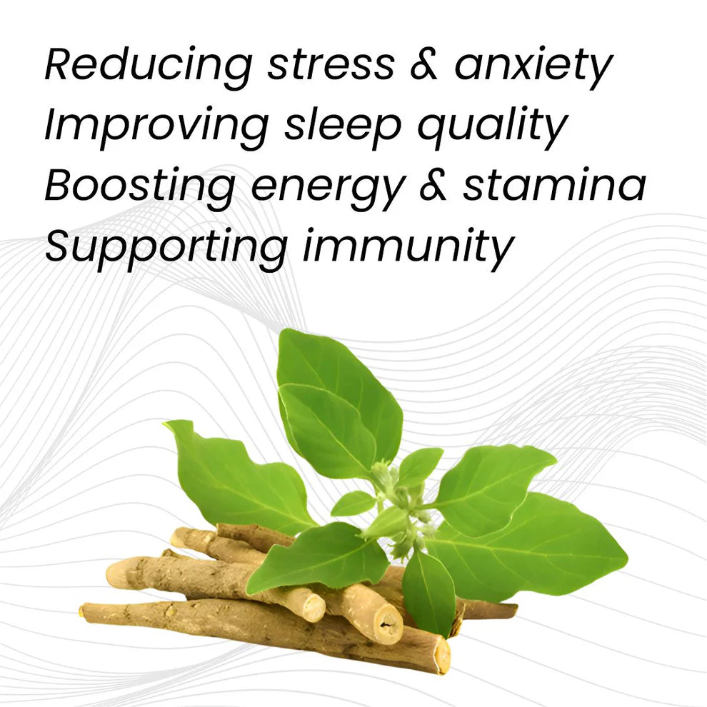 Raskam Ashwagandha Capsules - 60 Veg Capsules Boost Energy, Strength, Stamina | Helps Anxiety & Stress Relief For Men & Women