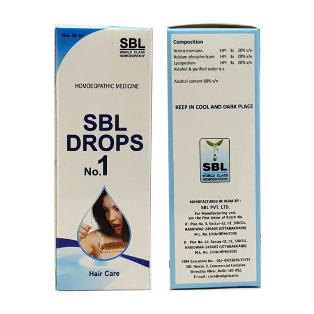 SBL Drops No. 1 (For Hair Care) - 30ml - Pack of 3