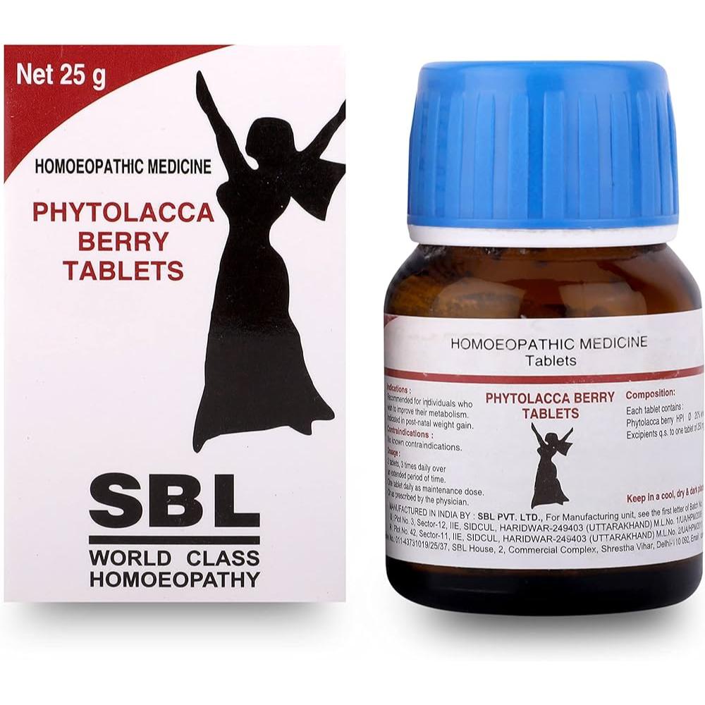 SBL Phytolacca Berry Tablet - 25gm - Pack of 3