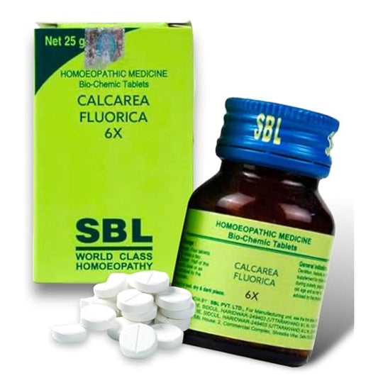 SBL Calcarea Fluorica Biochemic Tablet 6X - 25 gm Pack of 2