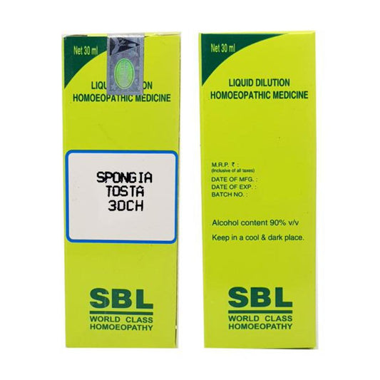 SBL Spongia Tosta Dilution 30 CH - 30ml - Pack of 3