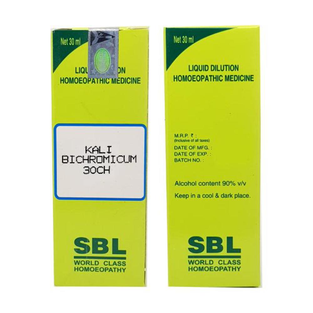 SBL Kali Bichromicum Dilution 30 CH - 30ml - Pack of 2