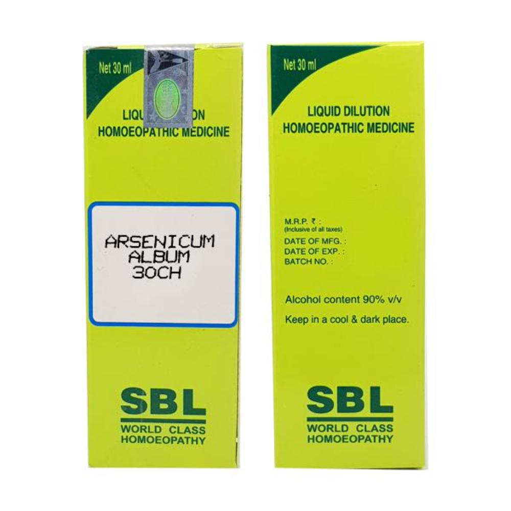 SBL Arsenicum Album Dilution 30 CH - 30ml - Pack of 2