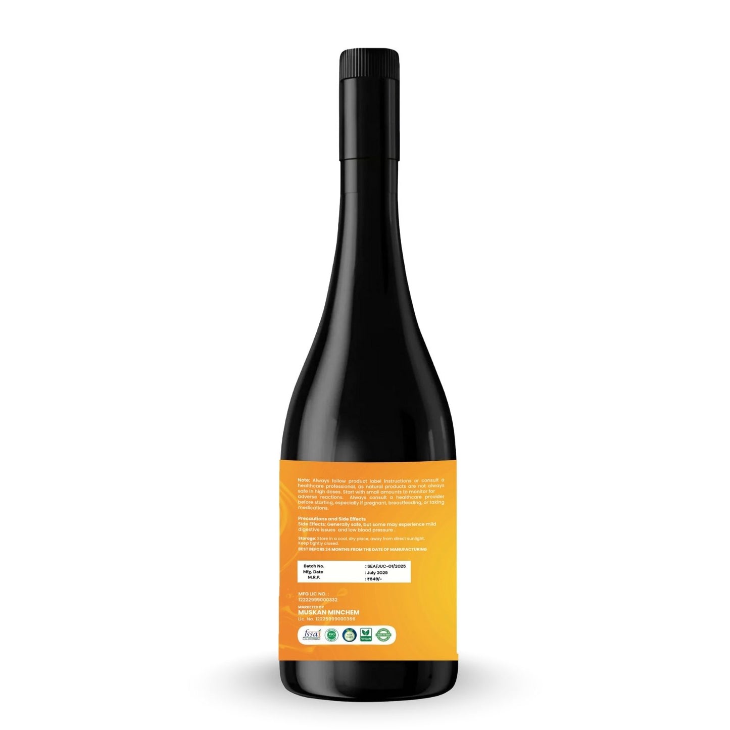 Zaynura Ayurveda Zayn Seabuck Saffron Nectar - 900ml Juice