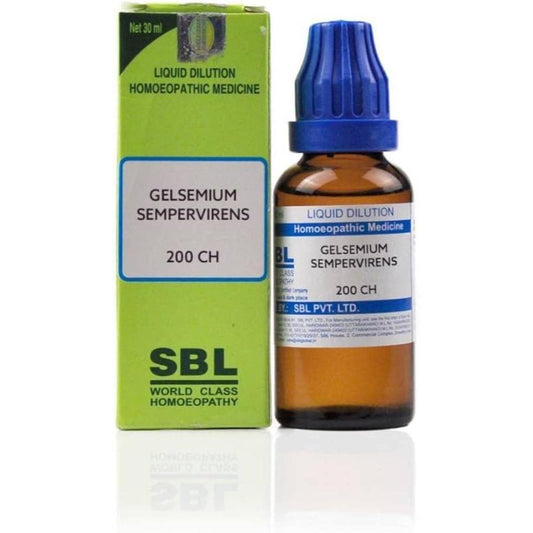 SBL Gelsemium Sempervirens Dilution 200 CH - 30ml - Pack of 3