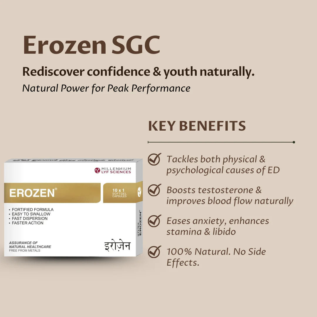 Millennium Herbal Care Erozen Softgel Capsule | Supports Men's Health (40 Softgel)