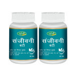 Pack of 2 Sanjivani Vati 60 Tab Support for Digestion, Diarrhea, Cough & Fever.