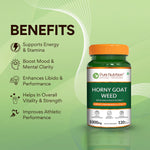 Pure Nutrition Horny Goat Weed – 120 Vegetarian Capsules | Herbal Vitality Support