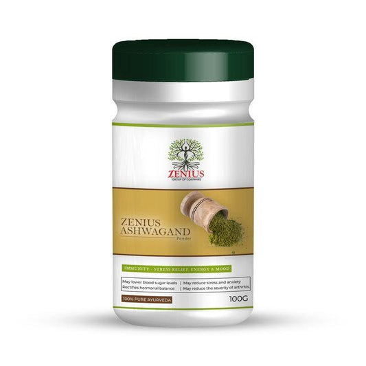 Zenius Ashwagand Powder - Ashwaganda Powder for Energy - 100gm Powder