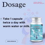 Zenius Brain Booster Capsules - Brain Booster Capsules for Stress Relief, and Memory Enhancement - 60 Capsules