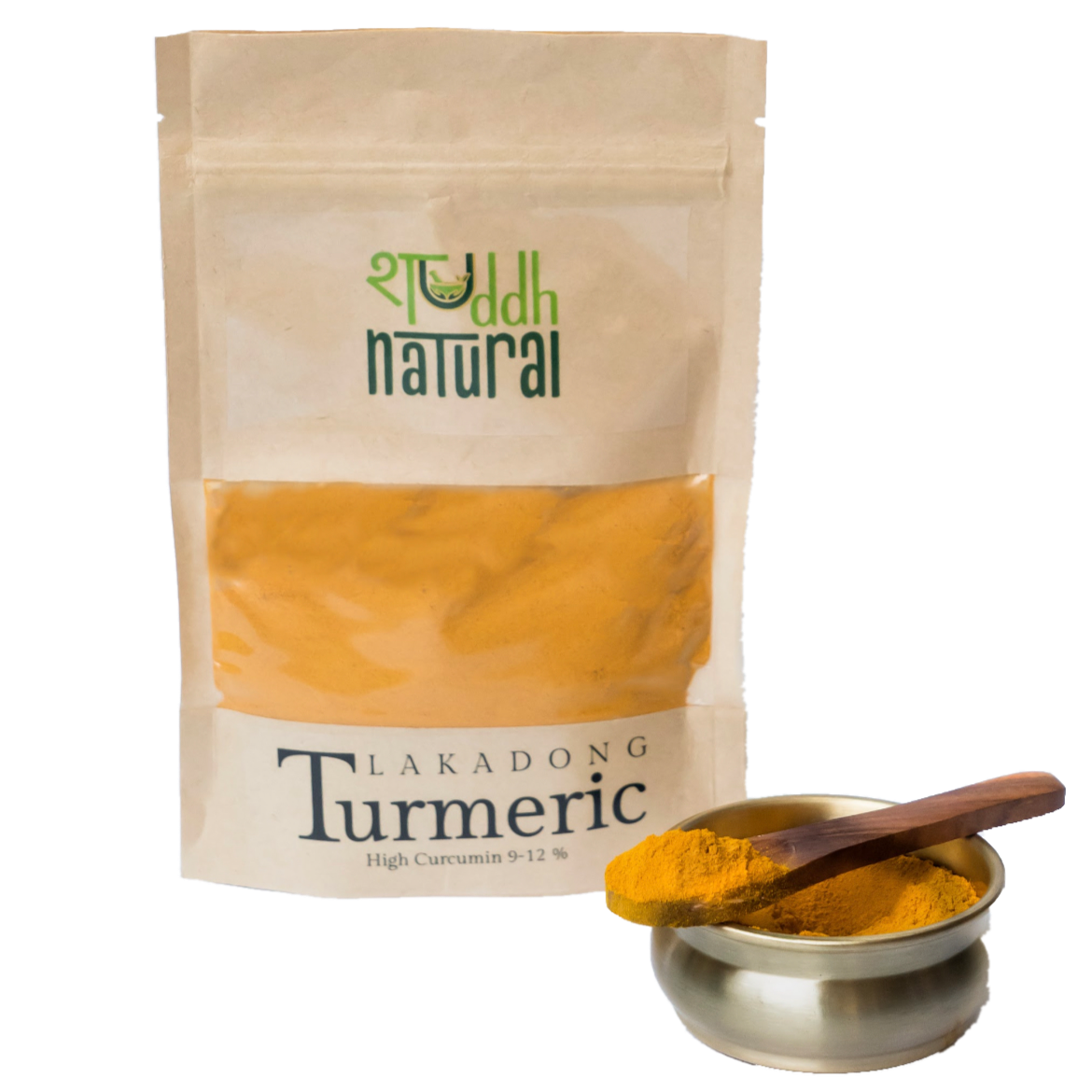 Shuddh Natural Lakadong Turmeric Powder (100 Gms) Pack of 2