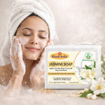 Bhudevam Naturals Khadi Jasmine Bath Soap for Moisturizing, Skin Nourishment & Long Lasting Fragrance - 500GM (Pack of 4)