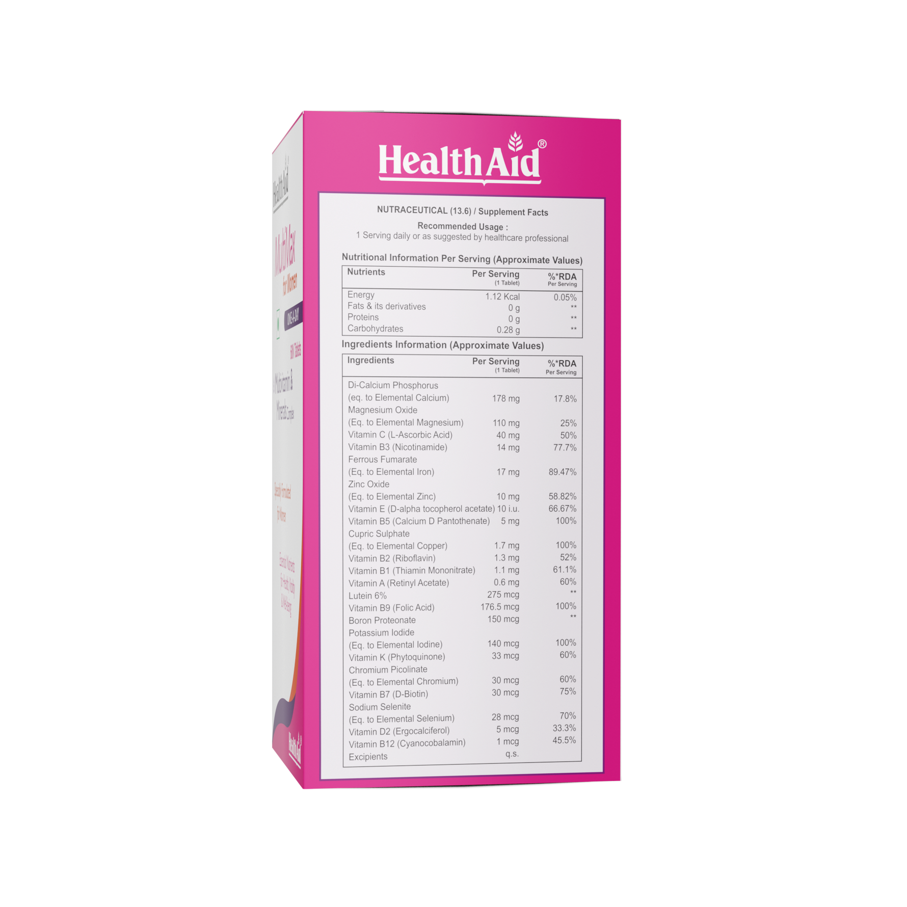 Healthaid Multimax Women Multivitamin & Mineral Complex Tablet - 60 Tablets