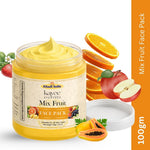 Kayee Ayurveda Mix Fruit Face Pack for Glowing Skin | Herbal Fruit Facial Mask for Normal, Dry, Oily & Combination Skin | Helps Cleanse Surface Impurities, Excess Oil & Buildup While Supporting a Fresh & Radiant-Looking Complexion