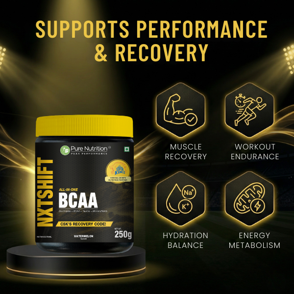CSK Limited Edition Pure Nutrition NXT SHIFT All-In-One BCAA Powder Watermelon 250Gm