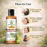Bhudevam Naturals Khadi Rosemary & Amla Shampoo – Nourish, Repair & Smooth Hair- 420ML (Pack of 2)