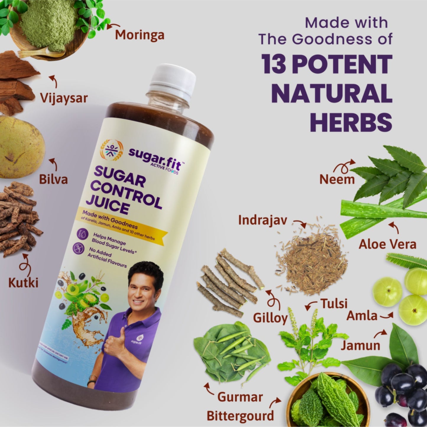 Sugar.Fit Active Sugar Control Juice - 1Ltr.