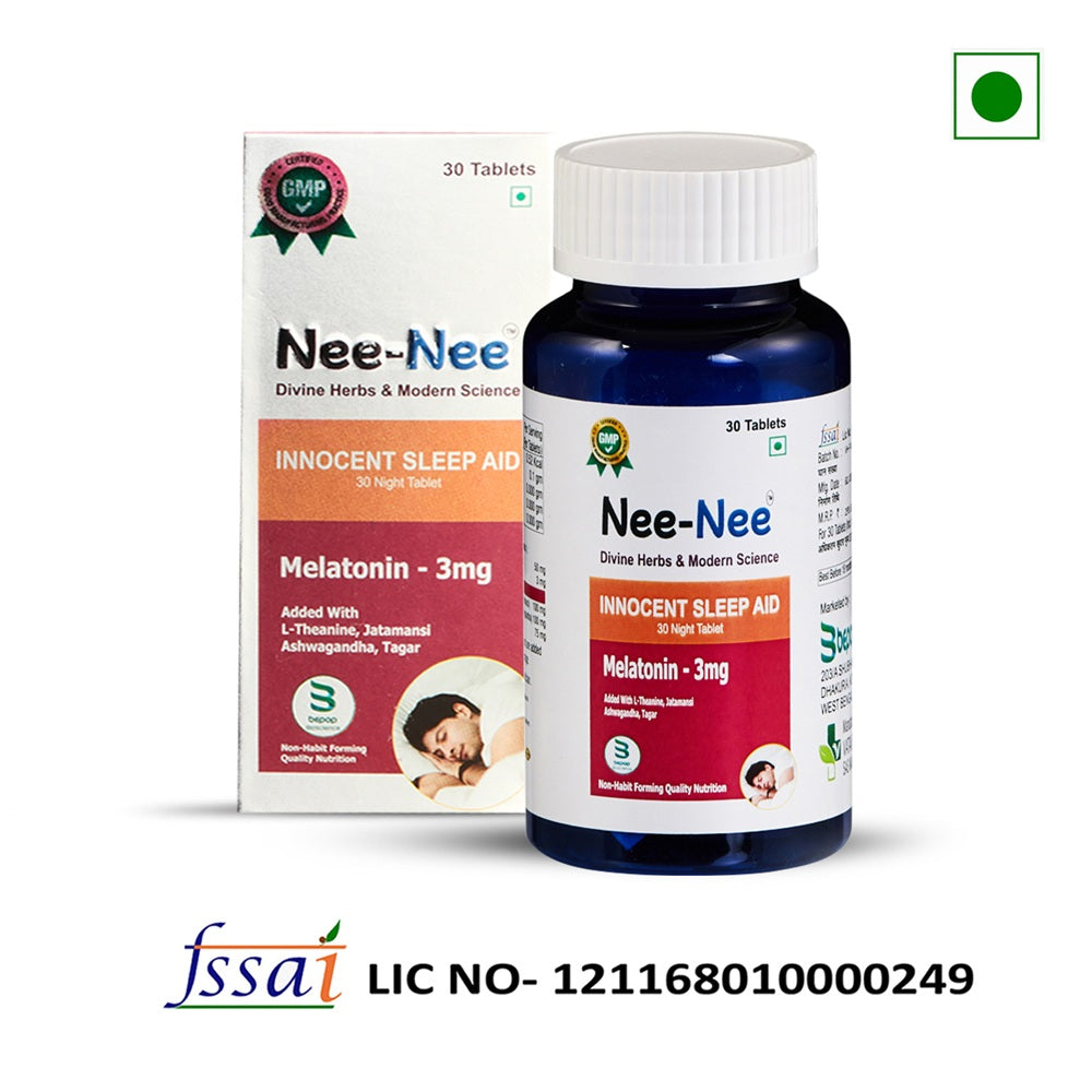 Nee-Nee Melatonin 3mg Innocent Sleep Aid Tablet (30 Each)