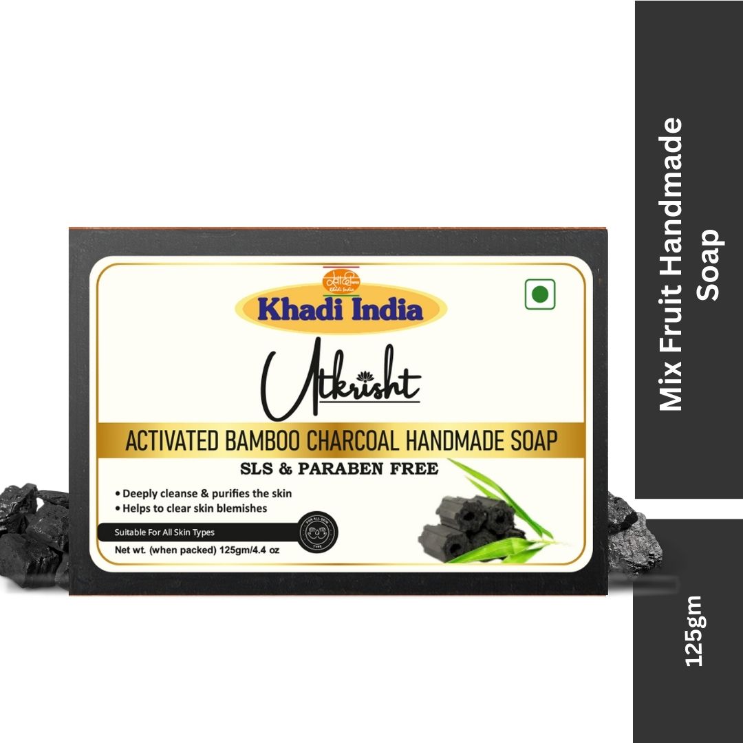 Utkrisht Khadi Charcoal Soap (125g)
