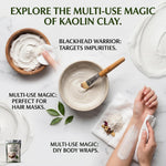 Arka Pure Life Pure Kaolin Clay Powder – Natural Face Mask for Deep Cleansing, Oil Control & Smooth-Looking Skin – 200g
