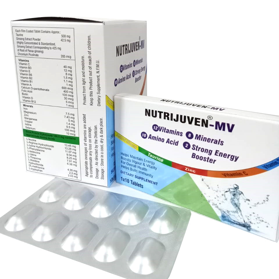 Nutrijuven MVVitamins Dietary Supplement - 10 Tablets