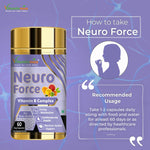 Vitaminnica Neuro Force Capsules - Natural Brain Booster for Focus, Memory & Clarity, 60 Count
