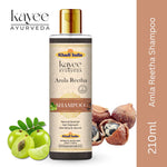 Kayee Ayurveda Amla Reetha Hair Shampoo for Strong & Healthy-Looking Hair | Herbal Shampoo for Scalp & Hair Care | Amla & Reetha Formula for Gentle Cleansing, Hair Conditioning, Softness & Healthy-Looking Shine | 210 ml