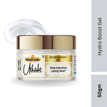 Khadi Hydro Boost Face Gel | Deep Hydration, Skin Plumping & Glow | Lightweight Non-Sticky Moisturizing Gel | For Men & Women - 50GM