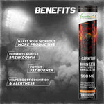 Vitaminnica L-Carnitine 500mg Effervescent Tablets - Orange Flavour Fat Metabolism, 20 Count