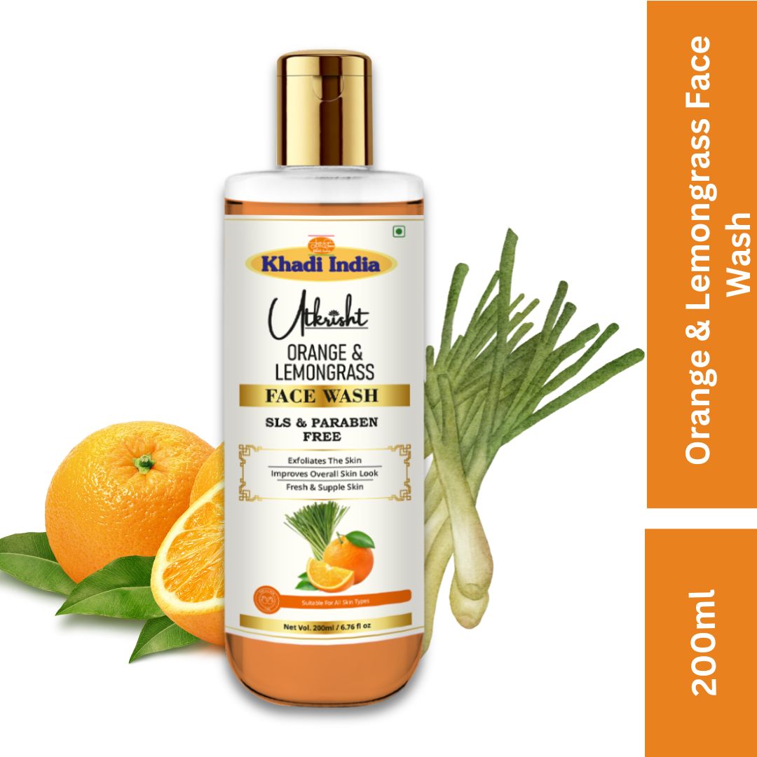 Utkrisht Khadi Orange & Lemongrass Face Wash (200ml)
