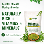 MAPL Moringa Leaves Powder | Ayurvedic Superfood | Boosts Immunity, Energy, Digestion & Detox | 100% Pure Natural | 200 gm