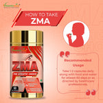 Vitaminnica ZMA Capsules - Sports Recovery & Muscle Strength Support, 60 Count