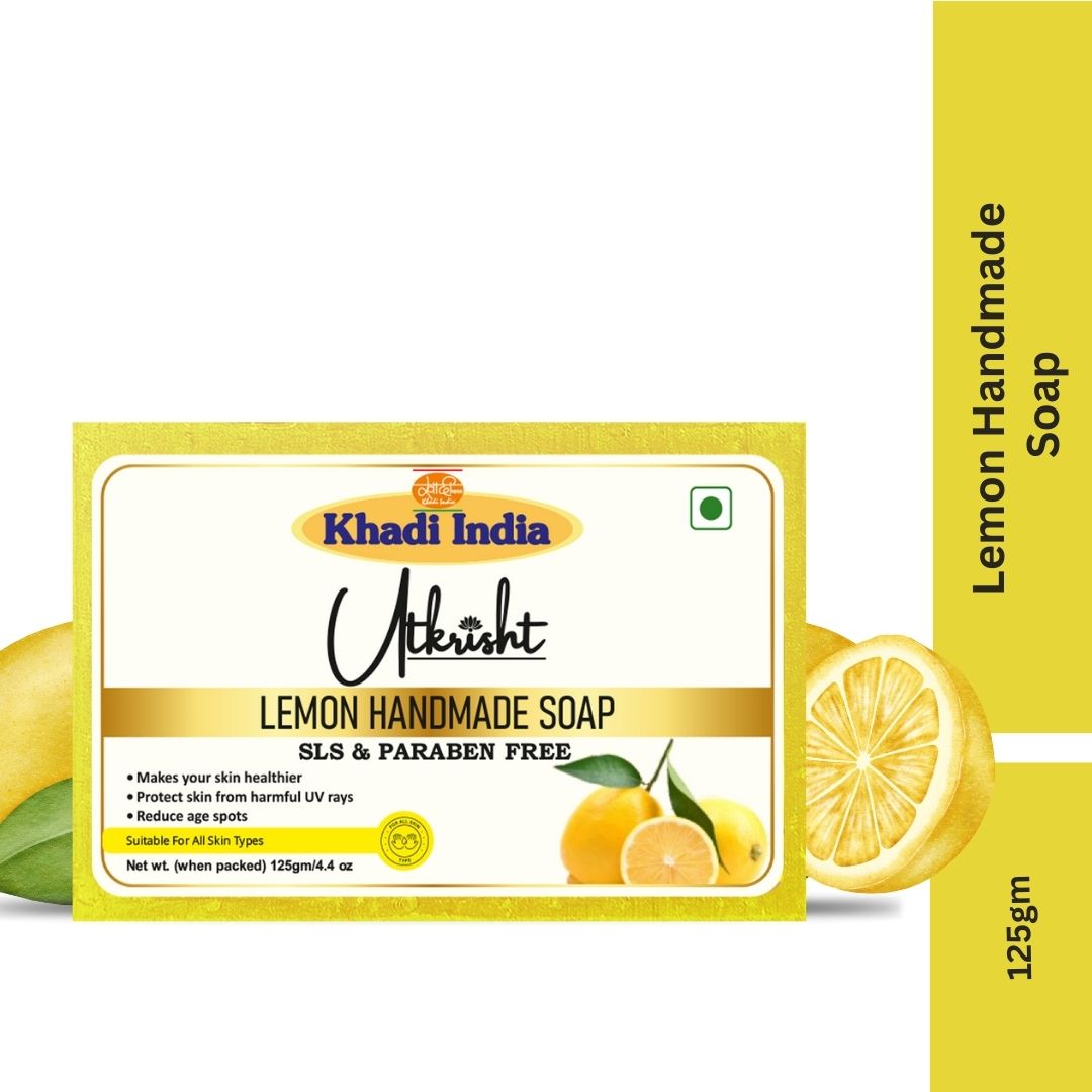 Utkrisht Khadi Natural Lemon Soap (125g)