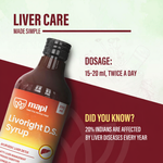MAPL Livoright DS Syrup | Ayurvedic Liver Tonic for Liver Health, Detoxification & Energy | Supports Digestion, Vitality & Overall Wellness | 500 ml