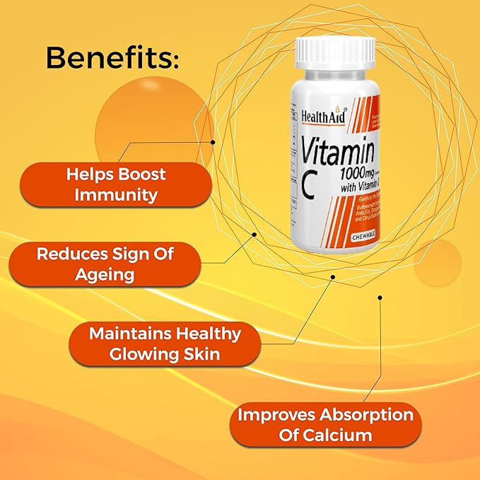 HealthAid Vitamin C 1000 mg Chewable Tablet - 60 Chewable Tablet