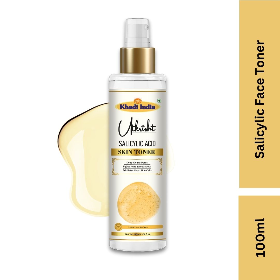 Utkrisht Khadi Pure Salicylic Acid Face Toner | For Acne Control, Pore Cleansing & Blackhead Removal