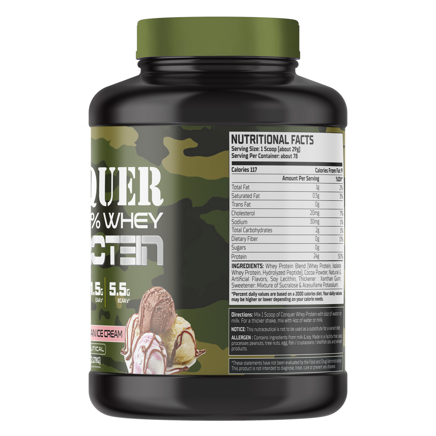 Warzone Conquer Whey Protein – 5Lbs