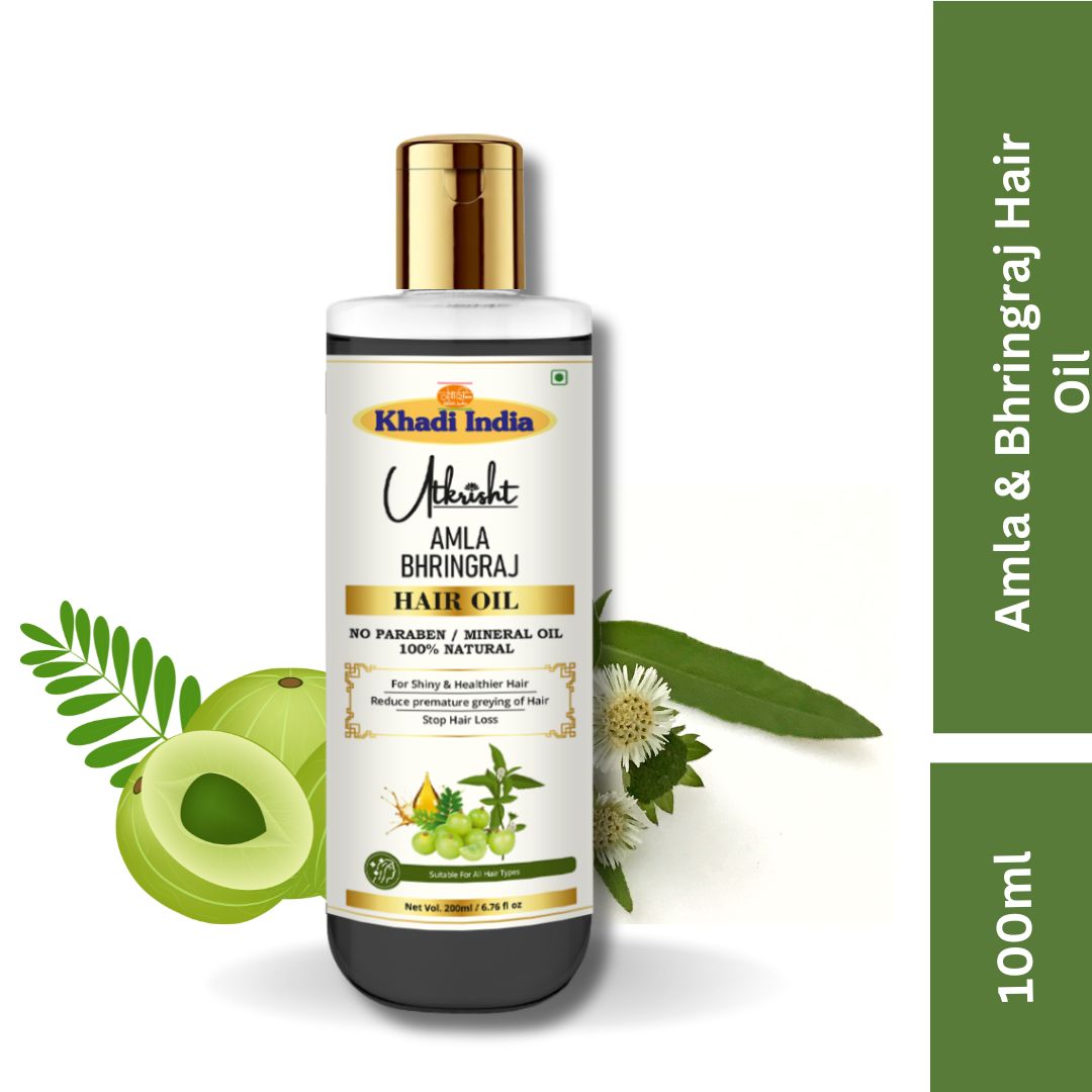 Utkrisht Khadi Amla & Bhringraj Hair Oil (200ml)