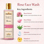 Kayee Ayurveda Rose Face Wash for Men & Women | Herbal Rose-Enriched Facial Cleanser for Daily Skin Care | Helps Remove Dirt, Excess Oil, Sweat & Impurities While Leaving Skin Fresh, Soft, Smooth & Healthy-Looking | 210 ml