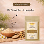 Kayee Ayurveda Mulethi Face Powder for Glowing Skin | Herbal Licorice Powder for Face | Natural Facial Powder for Skin Care | Helps Refresh & Brighten Looking Skin | 100 g