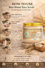 Bhudevam Naturals Khadi Rice Water Face Scrub for Women & Men – Gentle Exfoliation for Clear, Smooth & Radiant Skin-150GM