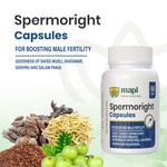 MAPL Spermoright Capsules 60 | Ayurvedic Fertility Support for Men | Boosts Sperm Count, Semen Volume, Stamina & Vitality Naturally