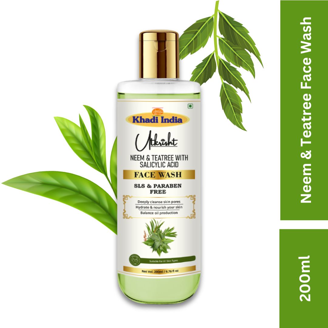 Utkrisht Khadi Natural Neem & Tea Tree Face Wash (200ml)