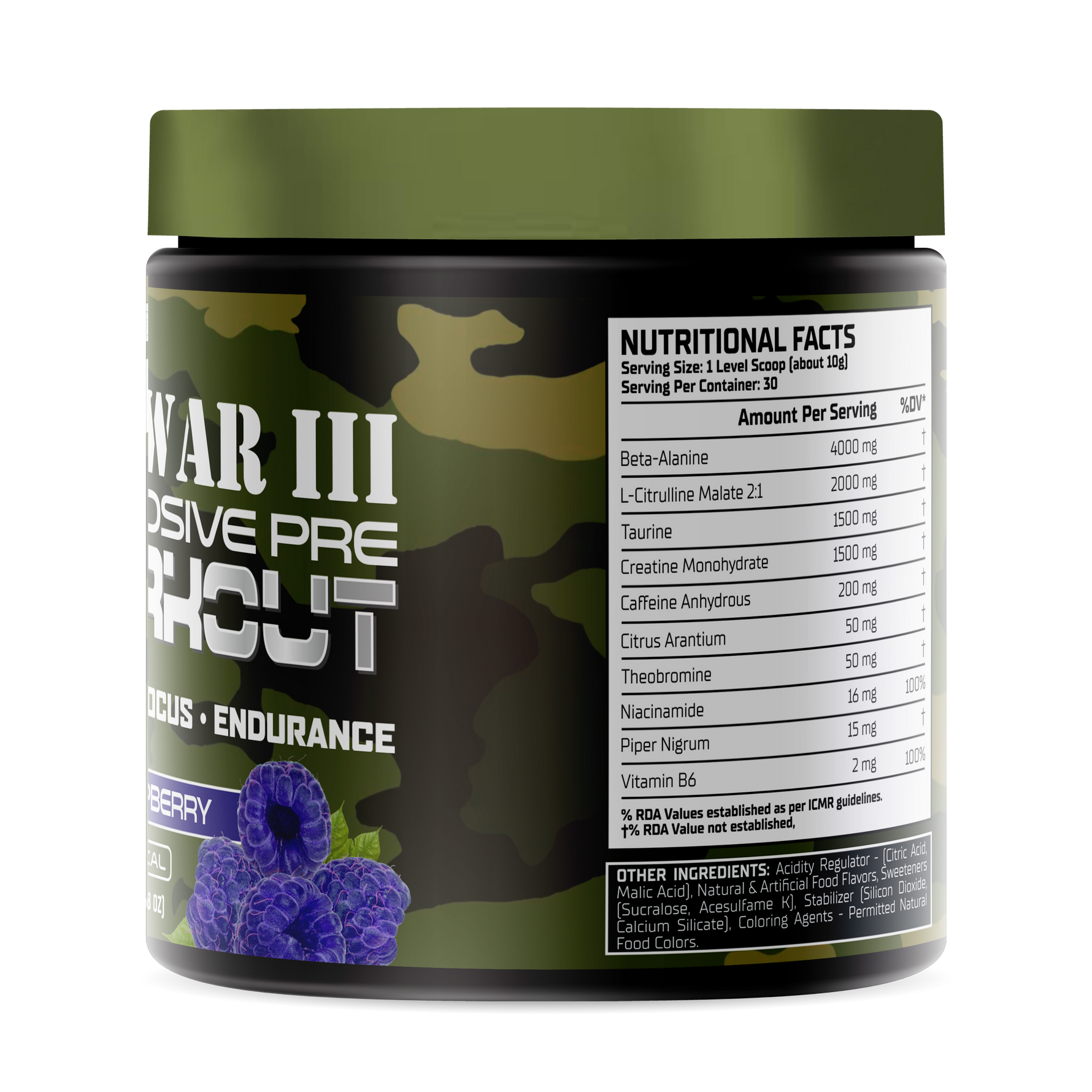 Warzone World War 3 Pre-workout – 300 Grams/30 Servings