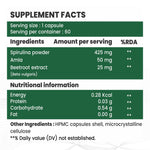 Raskam Spirulina-Super foods 60 capsules - Supports Weight Management & Boosts Immunity | For both Men & Women
