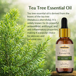 Kayee Ayurveda Tea Tree Essential Oil for Face & Hair Care, Aromatherapy & Diffuser, Herbal Aroma Oil for Skin Care, Scalp Care, Yoga, Meditation, Massage & Home Fragrance | 15 ml