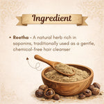 Kayee Ayurveda Reetha Hair Powder, Herbal Soapnut Powder for Hair & Scalp Cleansing, Helps Remove Excess Oil, Dirt & Buildup, Natural Hair Care Powder for Soft, Clean & Healthy-Looking Hair | 100 g