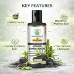 Bhudevam Naturals Khadi Bamboo Charcoal Herbal Face Wash – Reduces Acne, Pimples & Oiliness- 420ML (Pack of 2)