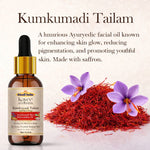Kayee Ayurveda Kumkumadi Tailam Face Oil, Ayurvedic Facial Oil for Soft, Smooth & Radiant-Looking Skin, Nourishing & Moisturizing Face Oil for Dull, Dry & Uneven-Looking Skin, Women & Men | 15 ml