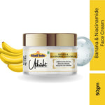 Khadi Essentials Banana & Niacinamide Skin Brightening Face Cream (50g) | For Glowing Skin, Dark Spots & Uneven Tone